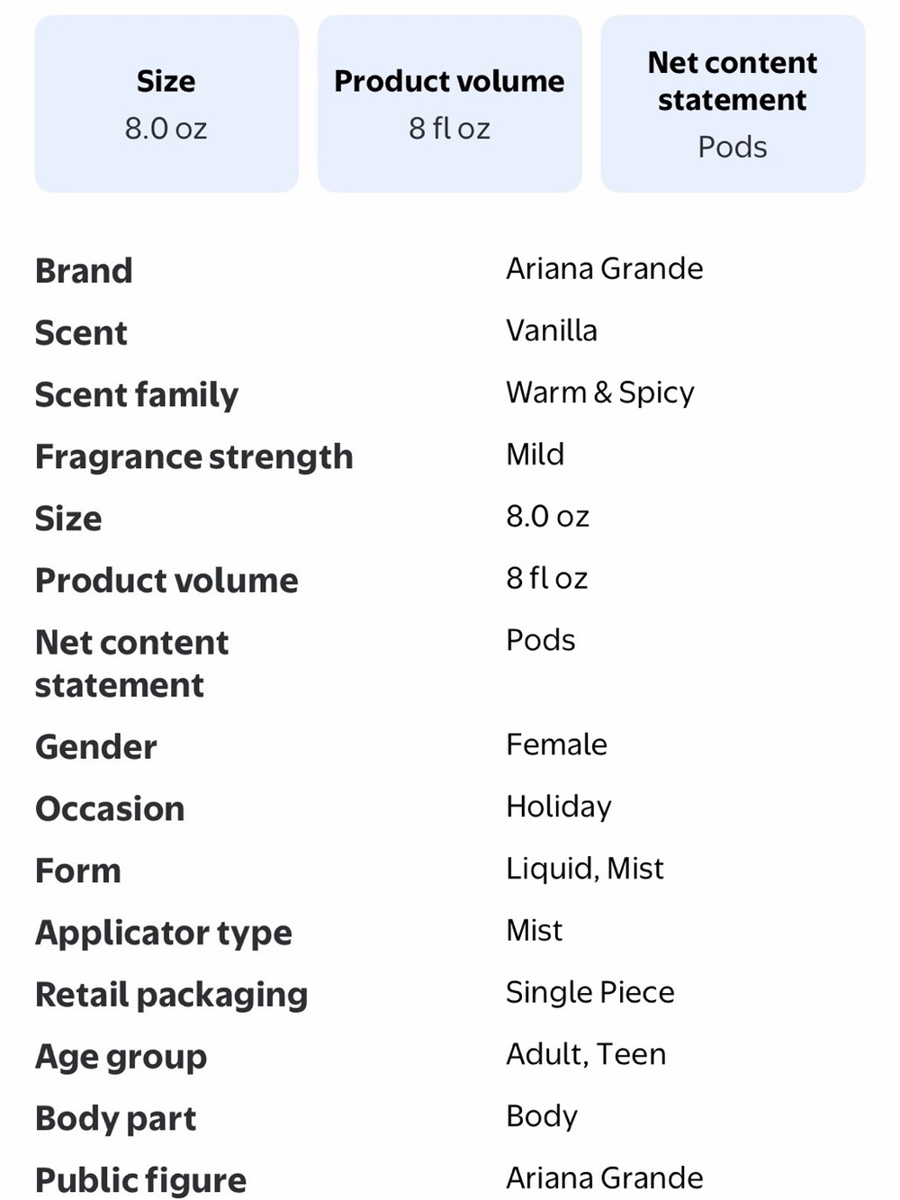 Ariana Grande Mod Vanilla Spray - Picture 4 of 4